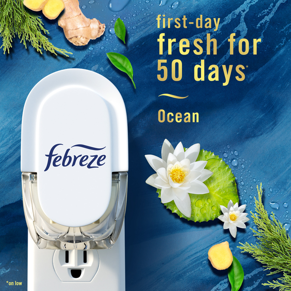 Febreze Plug In Air Freshener Scented Oil Refill Ocean