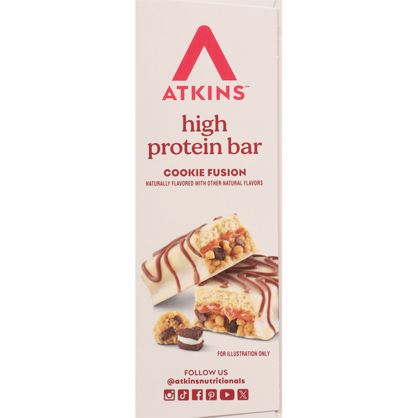 Atkins Cookie Fusion High Protein Bar