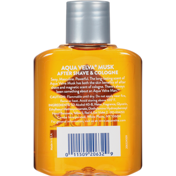 Aqua Velva After Shave Cologne, Musk, Firms & Tones
