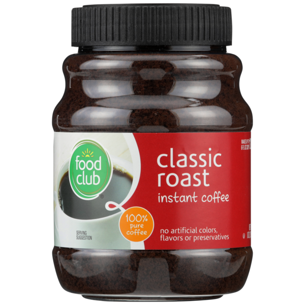 Food Club 100% Pure Classic Roast Instant Coffee