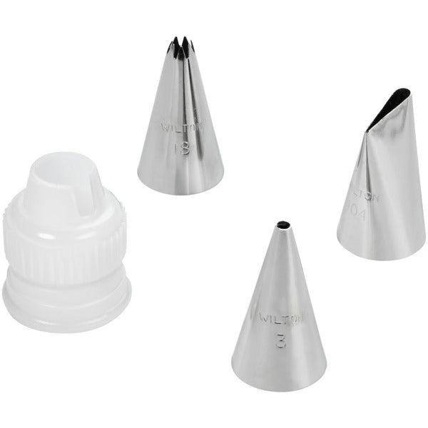 Wilton Basic Decorating Tip Set, 4-Piece