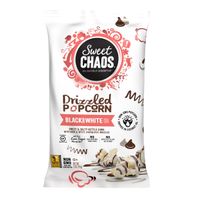 Sweet Chaos Black and White Drizzled Popcorn️