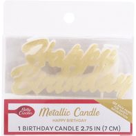 Betty Crocker Metallic Candle, Happy Birthday, 2.7...
️ DestGlow