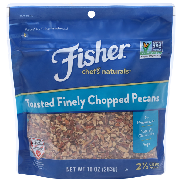Fisher Pecans, Finely Chopped, Toasted