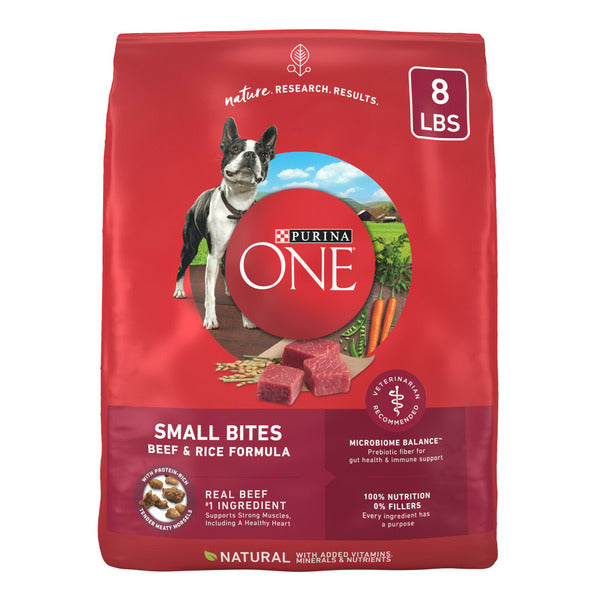 Purina ONE Small Bites Beef and Rice Formula Small Dog Food Dry