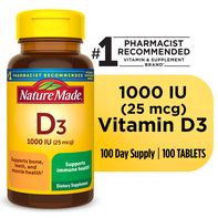 Nature Made Vitamin D3 1000 IU (25 mcg) Tablets️