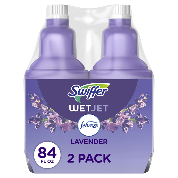 Swiffer WetJet Liquid Floor Cleaner Solution Refill, Lavender Vanilla & Comfort Scent
