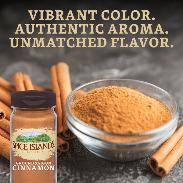 Spice Islands Ground Saigon Cinnamon, 1.9 OZ Jar
