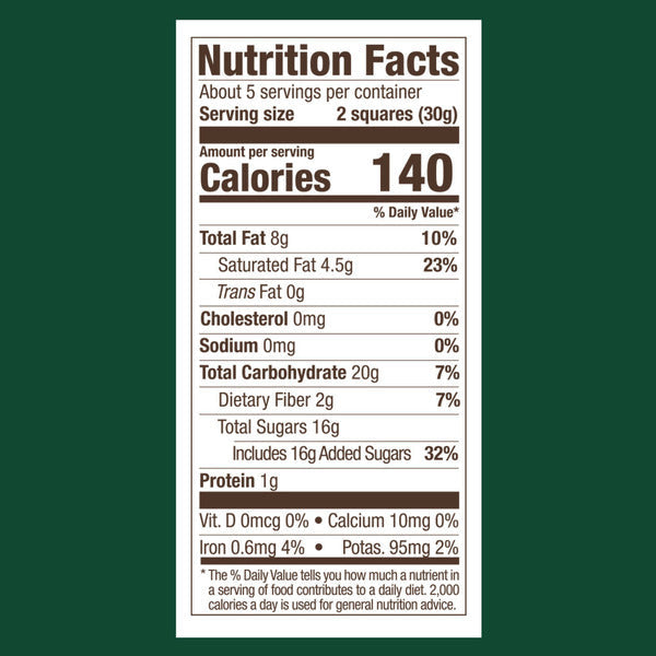 Ghirardelli Dark Chocolate Mint Squares