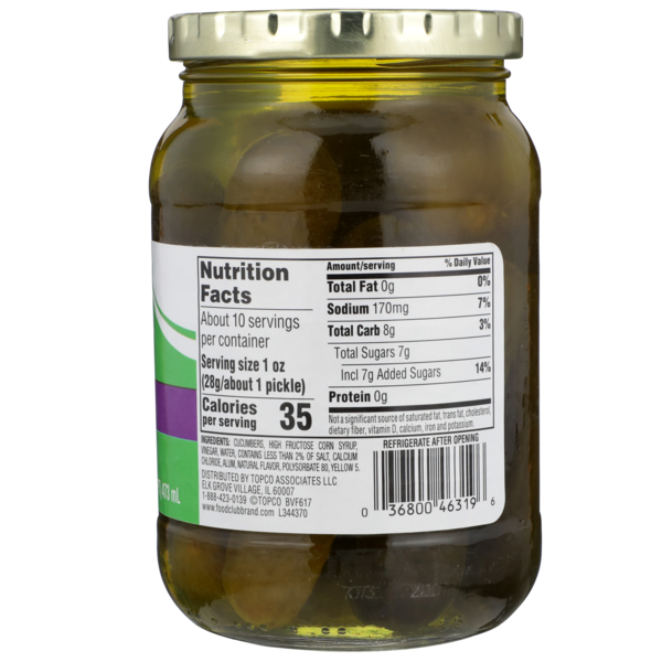 Food Club Sweet Baby Whole Pickles