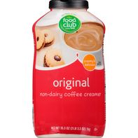 Food Club Coffee Creamer, Non-Dairy, Original️