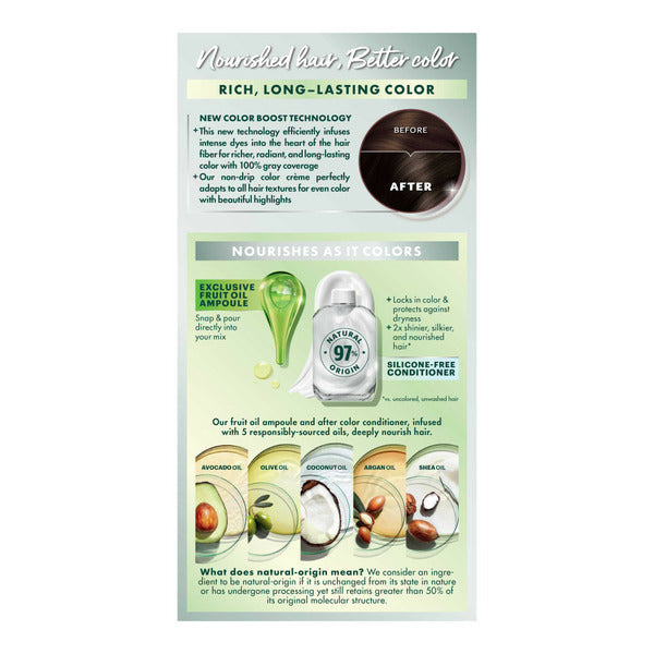 Garnier Nourishing Hair Color Creme, 30 Darkest Brown (Sweet Cola)