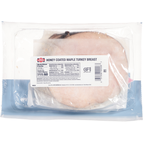 Dietz & Watson Turkey Breast, Honey Coated Maple