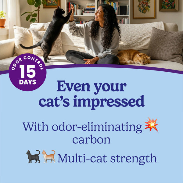 Fresh Step Odor Shield Multi Cat Clumping Litter with Febreze Freshness