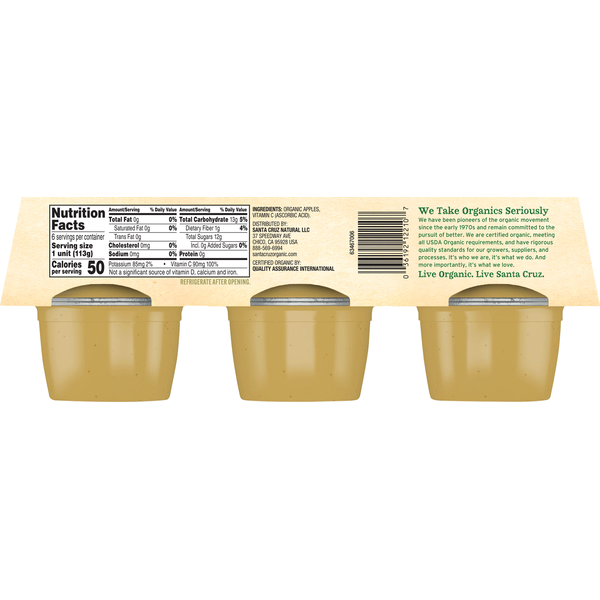 Santa Cruz Organic Apple Sauce