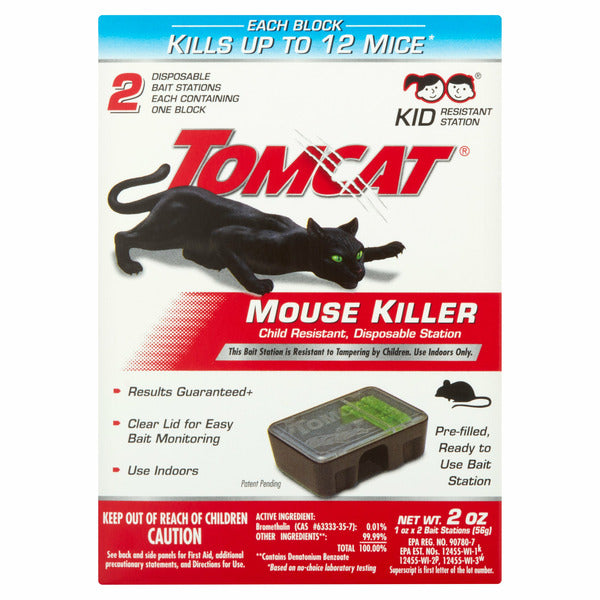 Tomcat Child Resistant Disposable Station Mouse Killer