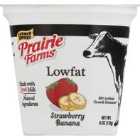 Prairie Farms Yogurt, Lowfat, Strawberry Banana, B...
️