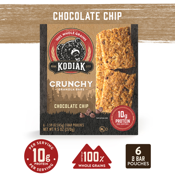 Kodiak Granola Bars, Crunchy, Chocolate Chip