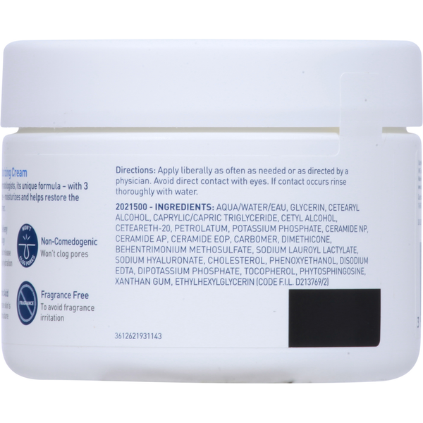 CeraVe Moisturizing Cream, 3 Essential Ceramides