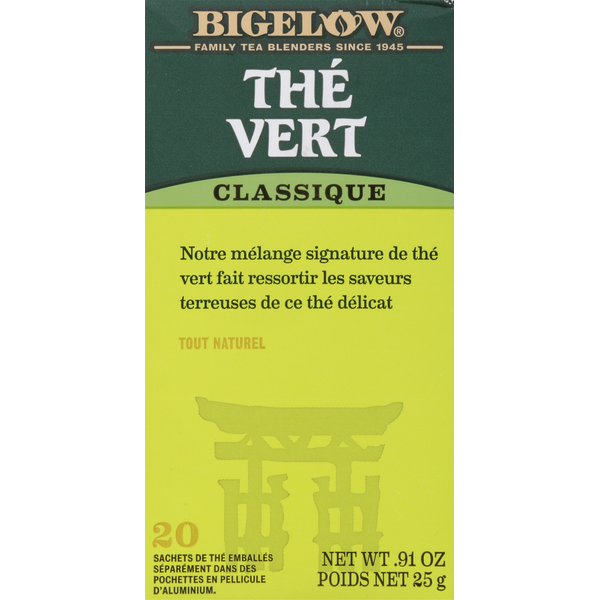 Bigelow Green Tea, Classic, Bags