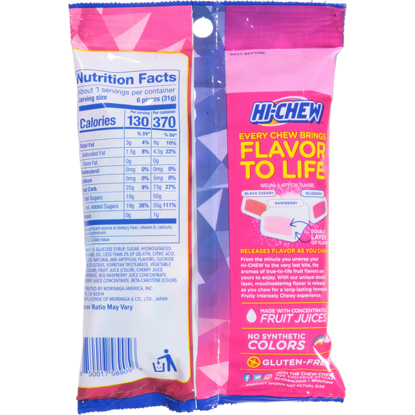 Hi-Chew Fruit Chews, Berry Mix