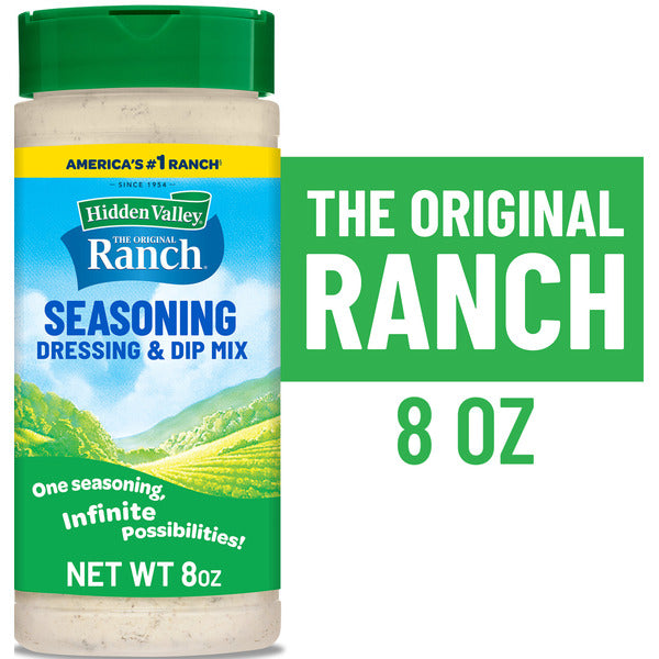 Hidden Valley Original Ranch Seasoning, Dressing and Dip Mix, Shaker Canister