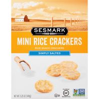 Sesmark Rice Crackers, Simple Salted, Mini️
