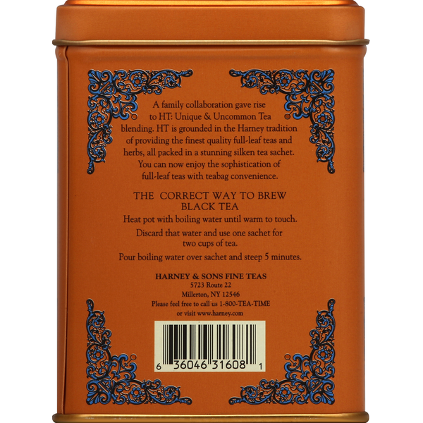 Harney & Sons Black Tea, Hot Cinnamon Sunset, Sachets