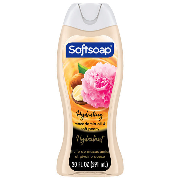 Softsoap Moisturizing Body Wash Gel, Macadamia Oil & Soft Peony