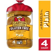 Canyon Bakehouse Plain Bagels, Gluten Free Bagels,...
️