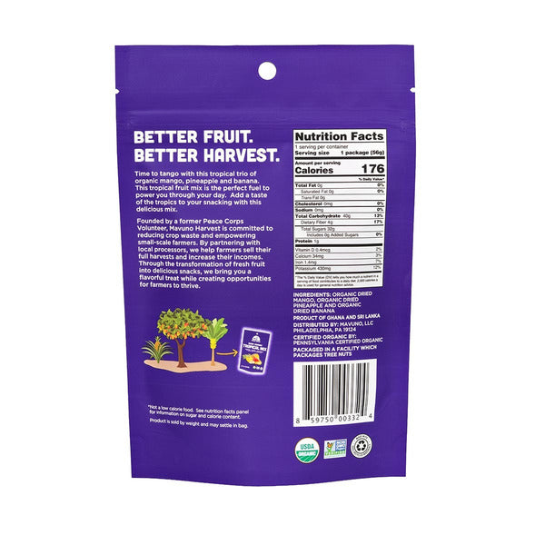 Mavuno Harvest Organic Dried Tropical Mix
