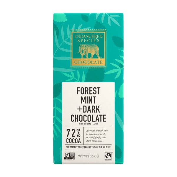 Endangered Species 72% Cocoa Forest Mint Dark Chocolate