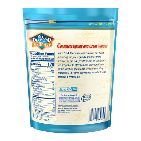 Blue Diamond Almonds, Roasted Salted