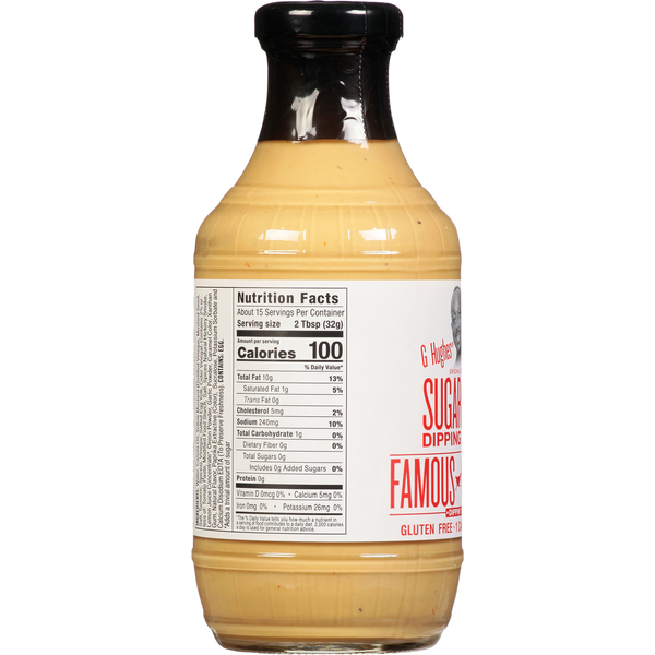G Hughes Dipping Sauce, Sugar Free, Famous Cluckin&