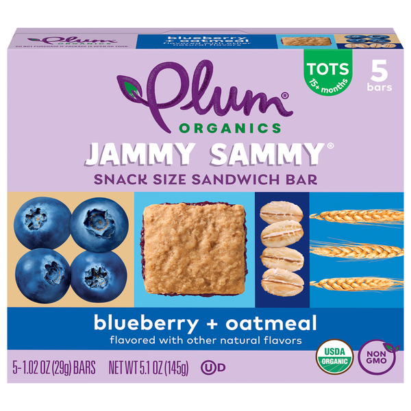 Plum Organics® Jammy Sammy® Blueberry & Oatmeal Bar