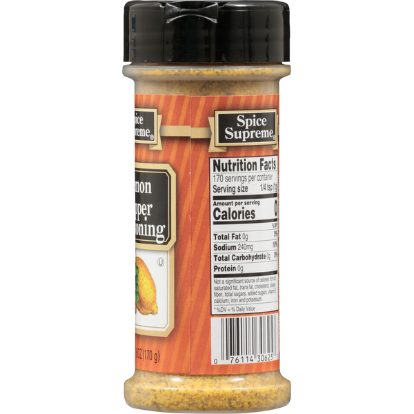 Spice Supreme Seasoning, Lemon Pepper