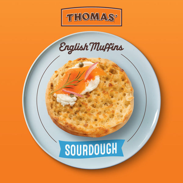 Thomas’ 6 ct, Sourdough, English Muffins, English Muffins, 12 oz