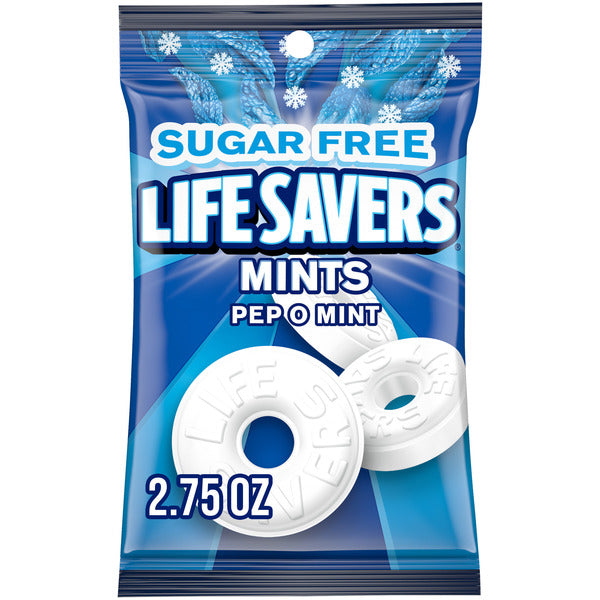 Life Savers PepOMint Sugar Free Breath Mints Hard Candy Blue