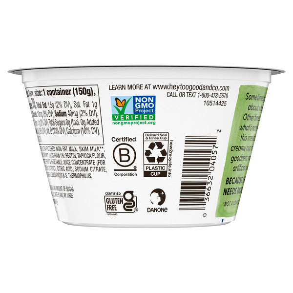 Too Good & Co. Zero Sugar Blueberry Yogurt-Cultured Ultra-Filtered Low Fat Milk Product, Gluten Free, Keto Friendly, 5.3 oz Cup