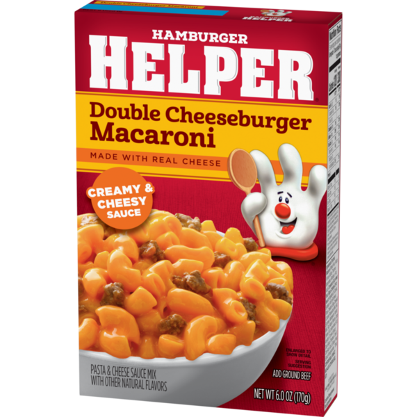 Hamburger Helper Double Cheeseburger Macaroni, Creamy & Cheesy Sauce