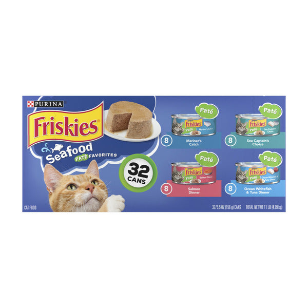 Purina Friskies Wet Cat Food Pate , Seafood Favorites