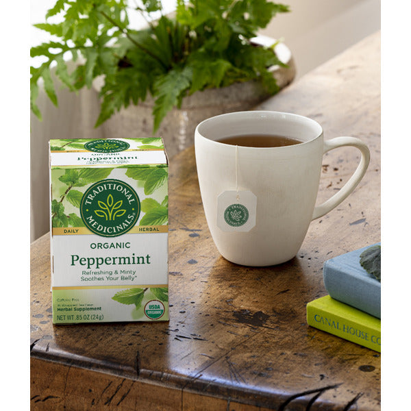 Traditional Medicinals Organic Peppermint Caffeine Free Herbal Teas