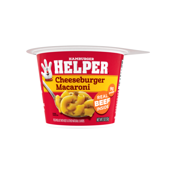 Helper Cheeseburger Macaroni Microwave Cup