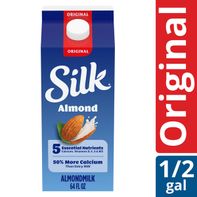 Silk Almond Milk, Original, Dairy Free, Gluten Fre...
️