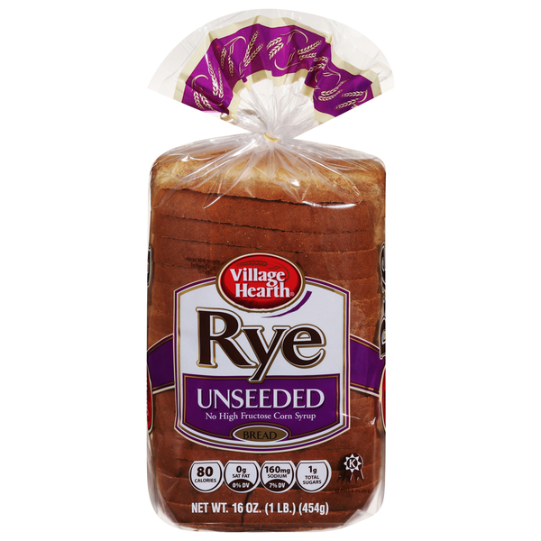 Village Hearth Bread, Rye, Unseeded