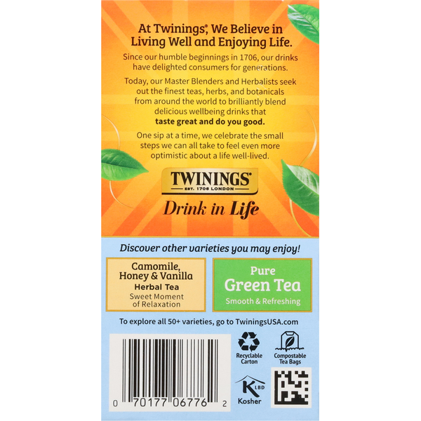 Twinings Herbal Tea, Pure Camomile, Bags