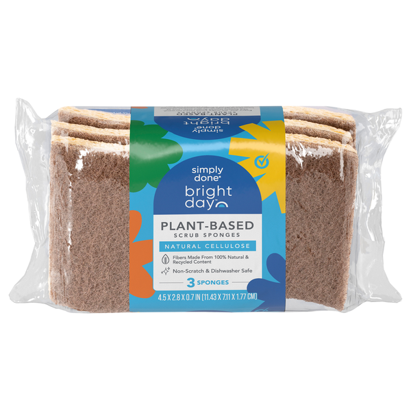 Simply Done Scrub Sponges, Plant-Based