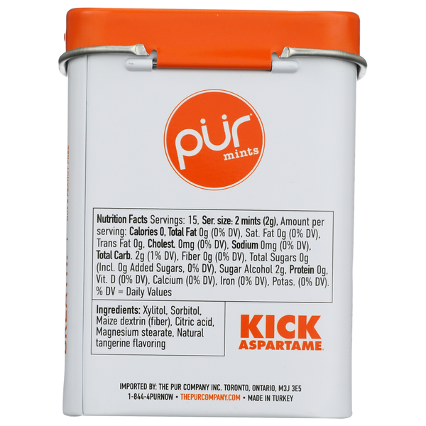 PÜR Mints - Tangerine Tango Mint, 30G Tin