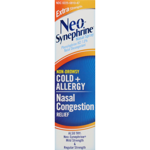 Neo-Synephrine Nasal Spray, Extra Strength, Non-Drowsy, Cold + Allergy