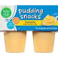 Food Club Pudding Snacks, Banana️